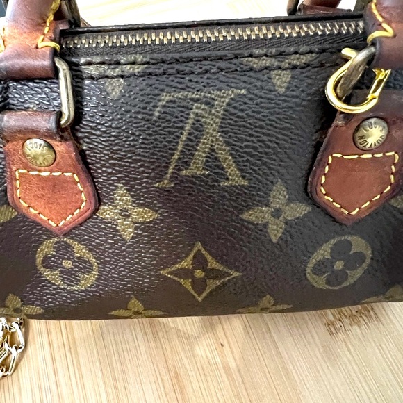 💯 Authentic Vintage Louis Vuitton Nano speedy/unbranded chain w/COA - Picture 11 of 13